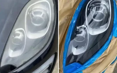 Porsche Macan and Ceyenne Headlight Crazing